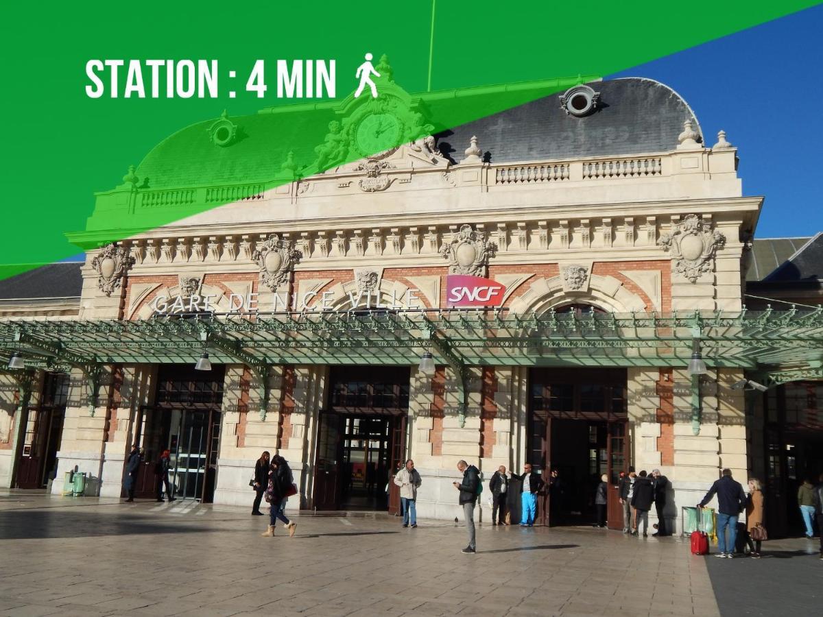 2 Rooms - Hyper Centre - Air-Conditioned - Terrace - Quiet - Tramway - Equipped Kitchen - Wifi Nice Buitenkant foto